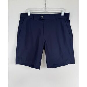 Greyson Montauk Golf Shorts Mens 33 Navy Blue Performance Technical Stretch